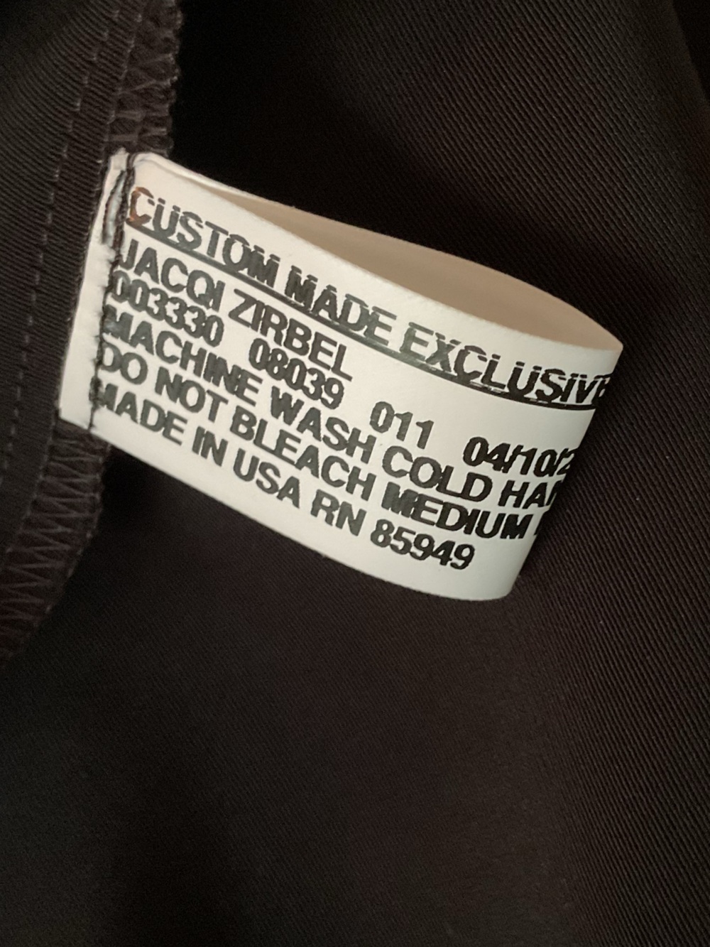 Custom Sleeveless Satin Shell Top - Black, Large - Picture 5 of 5